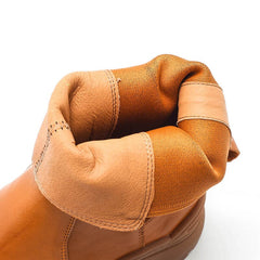 Damen Retro-Schneestiefel mit Wadenhöhe, mit Fleecefutter für den kalten Winter