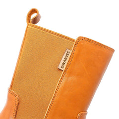 Damen Retro-Schneestiefel mit Wadenhöhe, mit Fleecefutter für den kalten Winter