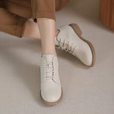 Handgemachte echte Martin-Stiefel, Schnürstiefeletten, Kampfstiefel, Retro, klobige Stiefeletten