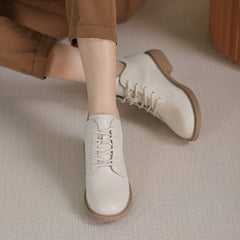 Handgemachte echte Martin-Stiefel, Schnürstiefeletten, Kampfstiefel, Retro, klobige Stiefeletten