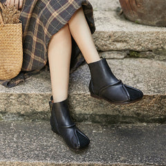 Botas Cortas Estilo Nacional Línea Decoración Café/Negro