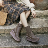 80mm Wedge Ankle Boots