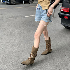 Womens Mid Calf Western Boots