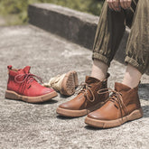 Wachsstiefel Martin Boots Schnürstiefeletten Schneestiefel Gr. Reißverschluss Schwarz/Kaffee