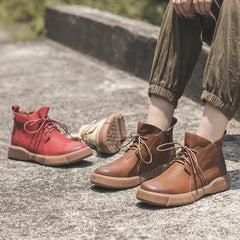 Wachsstiefel Martin Boots Schnürstiefeletten Schneestiefel Gr. Reißverschluss Schwarz/Kaffee