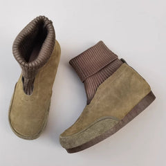 Handgemachte weiche Stiefeletten mit elastischem Sockenschlauch