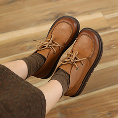 Weiche Stiefeletten Retro Runde Zehen Kurze Stiefel Mori Mädchen Stiefel Handarbeit