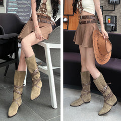 Womens Mid Calf Western Boots