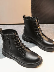 Botas Martin vintage con plataforma y cremallera lateral