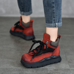 Zapatos de cuero versátiles y cálidos de algodón