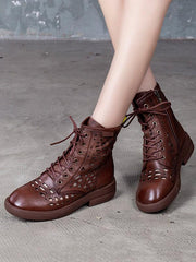 Vintage hohle solide Martin Stiefel