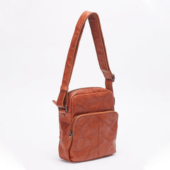 Retro Vegetable Tanned Cowhide Messenger Bag