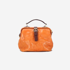 Literary Vintage Vegetable Tanned Cowhide Doctor's Bag