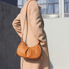 Vintage Umhängetasche aus pflanzlich gegerbtem Rindsleder