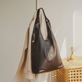 Simple Style All-match Large Capacity Cowhide's Shoulder Bag