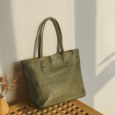 New's Literary Handbag Vintage Soft Surface Commuter Tote Bag