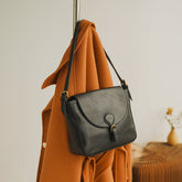 Retro Versatile Fashion Soft Cowhide Underarm Bag Small Square Bag