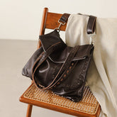 Lässige Umhängetasche aus Rindsleder, Trend, große Tragetasche