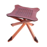 Vintage Portable Outdoor Camping Cowhide Folding Fishing Chair Living Room Decorative Stools