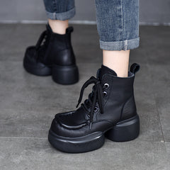 Martin-Stiefel im britischen Stil mit seitlichem Reißverschluss