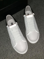 Solid Color Reflective Casual Shoes