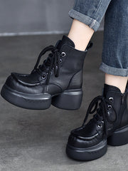 Martin-Stiefel im britischen Stil mit seitlichem Reißverschluss