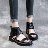 Platform Summer Sandals Boots Soft Wrap Ankle Bootie Buckle Sandals