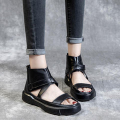 Platform Summer Sandals Boots Soft Wrap Ankle Bootie Buckle Sandals
