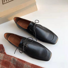 Soft Oxford Tie Shoes Genuine Leather