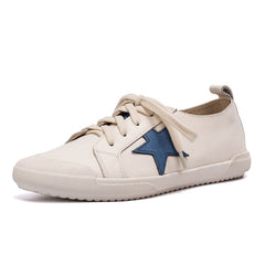 Handgemachte weiche weiße Schuhe Schnürschuhe Sneakers Designer Schuhe Rot/Grün/Beige/Blau