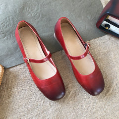 Designer Mary Jane Schuhe Echte weiche Pumps handgefertigt