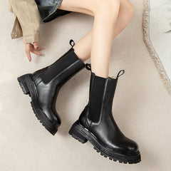 Botas Chelsea clásicas y gruesas