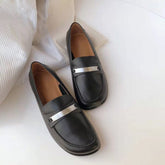 Retro Soft Penny Loafers Square Toe