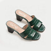 Sheepskin Mid Heel Summer Slippers