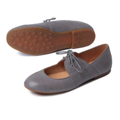 Soft Lace Up Mary Jane Flats Oxfords Handmade