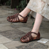 Handgemachte Gladiator Sandalen Retro gewebt