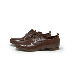 Round Toe Horse Lace Up Oxfords