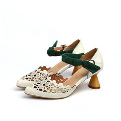 Damen Pumps Sandalen Klassische runde Zehenpartie Kitten Heels Schuhe