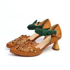 Damen Pumps Sandalen Klassische runde Zehenpartie Kitten Heels Schuhe