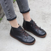 Retro Ankle Boots Casual Walking Boots Soft Sole Flats Loafers