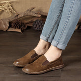 Concise Style Loafers Slippers Flat Casual Slip-On Shoes Brown/Khaki