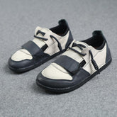 Designer Shoes Oxford Lace Up Shoes Color Block Mori Girl