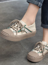 Casual Splicing Leather Lace-up Shoes