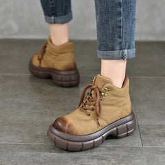 Murad Style Leather Thick Bottom Martin Boots