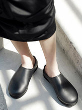 Retro Ball Peen Half Slipper Shoes