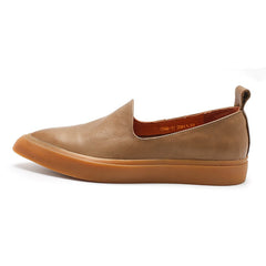 Vegetable Tanned Loafers Pointed Toe Flats