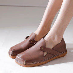 Handgemachte Flatss Square Toe Soft