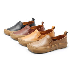 Handgefertigte Loafer Retro Flats Hausschuhe flache Sohle Mokassin-Gommino Casual Slip On Schuhe