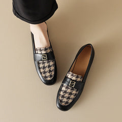 Weiche Loafer im Color Blocking-Stil mit Metall