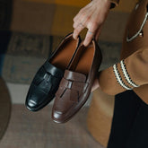 Retro Bowknot Loafers Square Toe